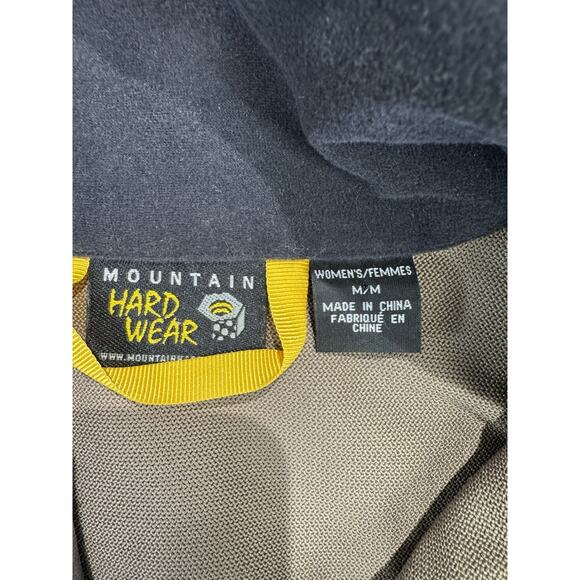 Mountain Hard Wear Women Sz Medium Brown Full Zip Jacket Mock Neck Nylon Stretch - Picture 12 of 15